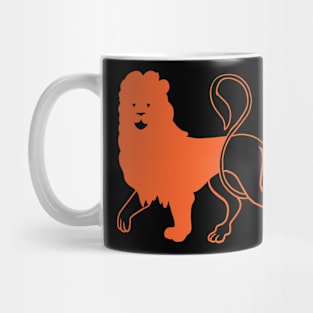 Leo Zodiac Sign - Astrological Version 2 Mug